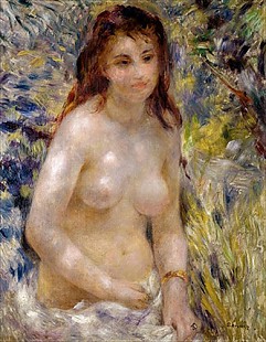 Pierre-Auguste Renoir - Studie eines weiblichen Halbaktes im Sonnenlicht