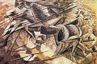 Umberto Boccioni - The Charge of the Lancers