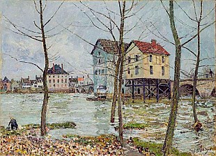 Alfred Sisley - Die Mühlen bei Moret-sur-Loing
