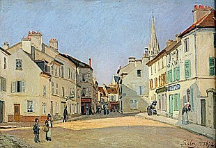 Alfred Sisley - Rue de la Chaussee in Argenteuil