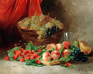 Léon Charles Huber - Früchtestilleben