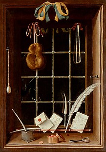 Johann Georg Hinz (Hainz) - Fensterbild als Trompe l´oeil