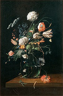 Niederländischer Maler - Blumenstilleben