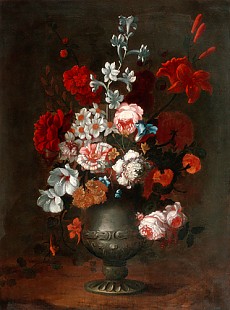 Caspar Peter Verbruggen - Blumenstilleben in einer Zinnvase