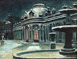 Max Klinger - Winternacht in Sanssouci