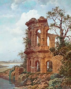 Ferdinand Knab - Römische Villa an stillem Gewässer