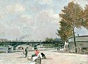 Stiller Tag an der Seine