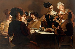 Gerard von Honthorst - Galantes Nachtmahl