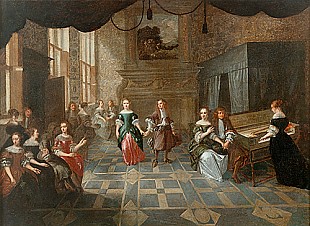 Hieronymus Janssens - Musik und Tanz im Schlosssaal 