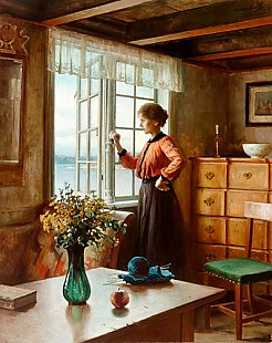Carl Frithjof Smith - Träumerei am Fenster