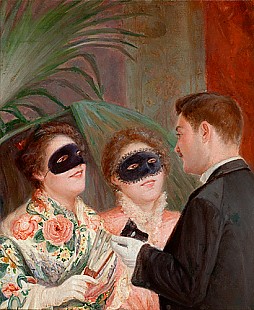 Frederigo Zandomeneghi - Flirt beim Maskenball 