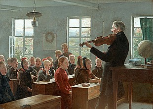 Fritz Sonderland - Die Gesangstunde in einer hessischen Dorfschule 