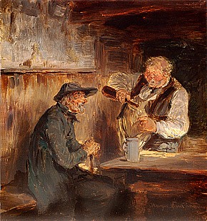 Hugo Kauffmann - Dämmerschoppen im Dorfgasthaus 