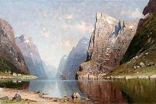 E. Grüttefien - Heller Sommertag am Fjord