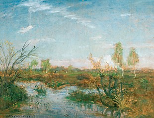 Otto Modersohn - Moorlandschaft im Frühling 