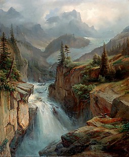 Carl Friedrich Seiffert - Fluss im Hochgebirge