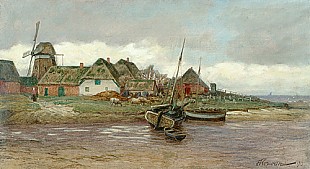 Franz Korwan - Fischerdorf am Wattenmeer 