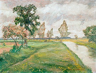 Otto Modersohn - Frühlingstag an der Wümme 