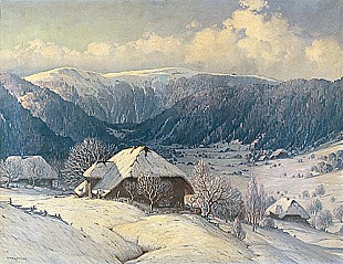 Karl Hauptmann - Winterlandschaft im Schwarzwald