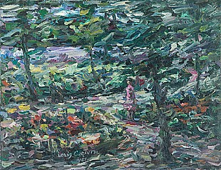 Lovis Corinth - Frau im Park