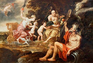 Erasmus Quellinus - Mythologische Szene mit Diana und Neptun