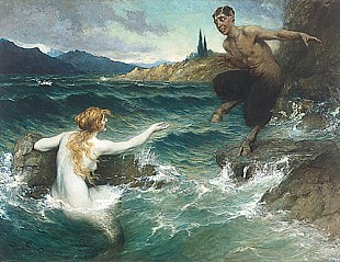 Ferdinand Leeke - Die Versuchung der Meerjungfrau