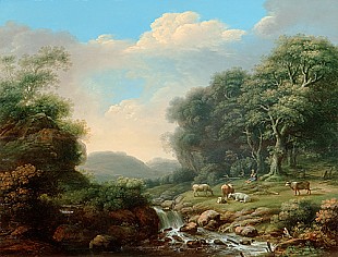 Johann Christian Klengel - Abendfriede am Waldbach