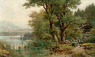 Ludwig Sckell - Sommertag am Starnberger See