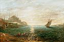 Boote auf dem Bosporus vor Constantinopel