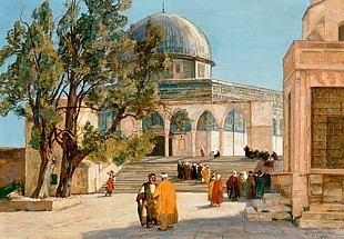 Georg Macco - Die Omar Moschee in Jerusalem