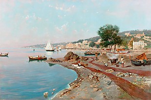 Carlo Brancaccio - Heller Sommernachmittag im Hafen von Neapel