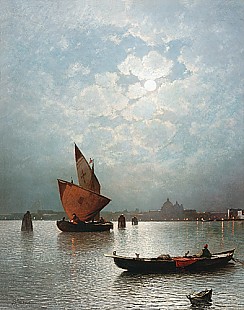 Sophus Jacobsen - Venedig bei Nacht