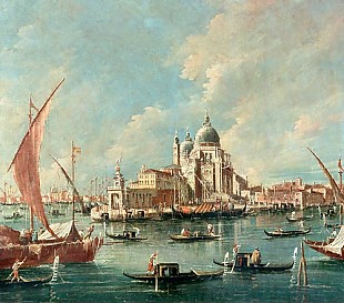 ital. Vedutenmaler - Venedig, Santa Maria della Salute