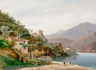 deutsch. Landschaftsmaler - Varenna am Comer See