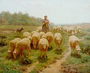 Franz de Beul - Sommertag auf der Schafweide