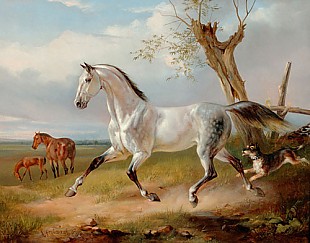 Anton Viktor Steinach - Auf der Pferdeweide