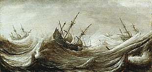 Pieter Mulier - Schiffe in stürmischer See