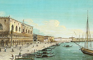 Italienischer Vedutenmaler - Der Dogenpalast in Venedig