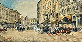 Franz Witt - Wiener Straßenszene