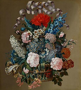 Jean-Baptiste Monnoyer - Blumenstilleben mit Korb