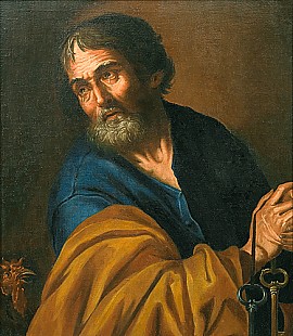 Italienischer Meister - Porträt des HI. Petrus
