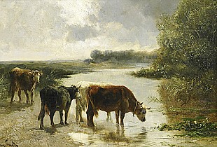 Henry Schouten - Kühe an der Tränke