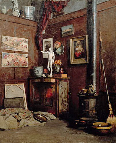 Gustav Caillebotte - Interieur eines Ateliers