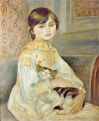 Pierre-Auguste Renoir - Julie Manet mit Katze