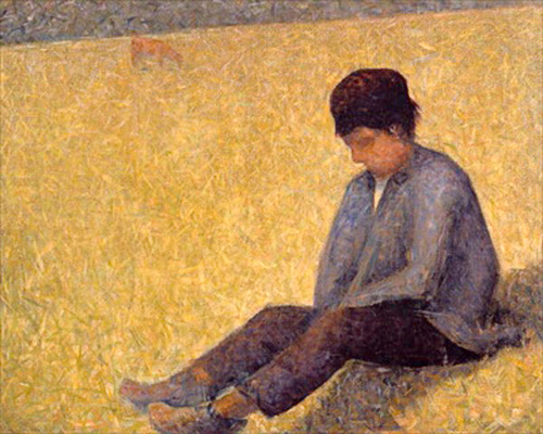 Georges-Pierre Seurat - Junge im Gras