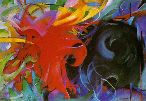 Franz Marc - Kämpfende Formen