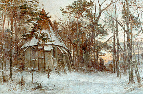 Paul Koken - Kirche in Winterlandschaft 