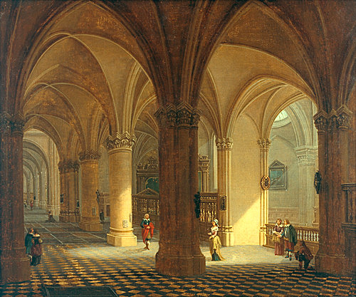 Isaac van Nickele - Kircheninterieur