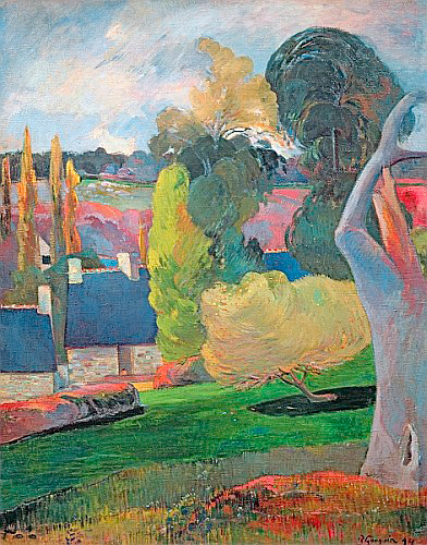 Paul Gauguin - Landschaft in der Bretagne