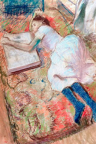 Edgar Degas - Lesendes Mädchen